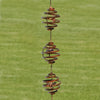 Bee Spirals Flamed Rain Chain 92 inch