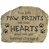 Paw Prints Memorial Garden Stone