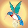 Hummingbird Stained Glass Night Light