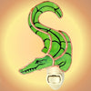 Alligator Stained Glass Night Light