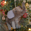 Elephant Sitting Bristle Brush Ornament