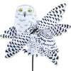 Snowy Owl Whirligig Wind Spinner 22 inch