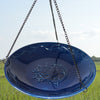 Bluebird Ceramic Hanging Bird Bath