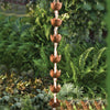 Lily Cups Flamed Rain Chain 96 inch