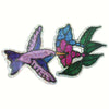 Hummingbird w/Flowers Screen Door Magnet