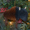 Bison Bristle Brush Ornament