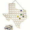 Texas Bottle Cap Map