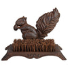 Cast Iron Squirrel Shoe Sweeper Brush