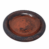 Fiber Clay Birdbath with Base Red