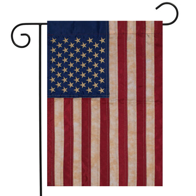 Tea Stained American Garden Flag