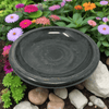 Fiber Clay Birdbath Bowl Gray