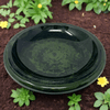 Fiber Clay Birdbath Bowl Hunter Green
