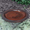 Fiber Clay Birdbath Bowl Red