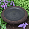 Fiber Clay Birdbath Bowl Black