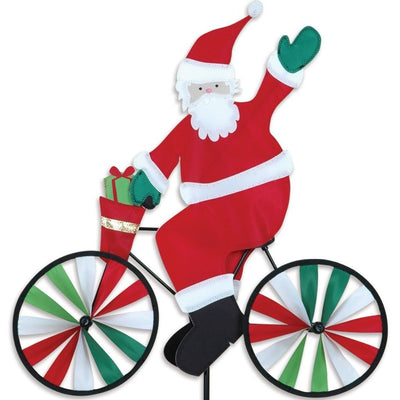 Santa Bicycle Wind Spinner 20 inch