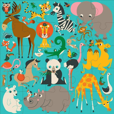 Animals of the World Jumbo Puzzle 25 piece
