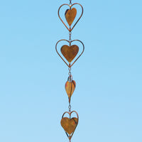 Hearts Flamed Hanging Ornament 48 inch