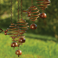 Honey Bees Flamed Spiral Ornament