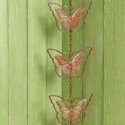 Butterflies Flamed Rain Chain 96 inch