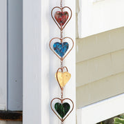 Hearts Multicolor Rain Chain 96 inch