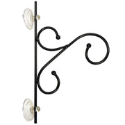 Black Metal Suction Window Hanger