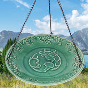 Hummingbird Ceramic Hanging Bird Bath