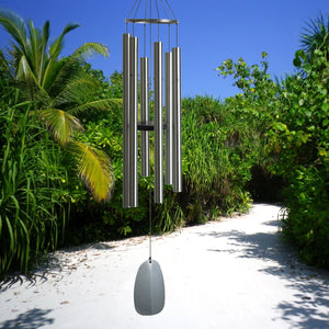 Bells of Paradise Silver Wind Chime 54"