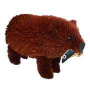 Buri Bristle Brown Bear w/fish 7 inch