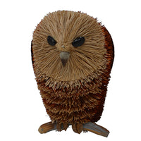 Buri Bristle Owl Perched 6 inch