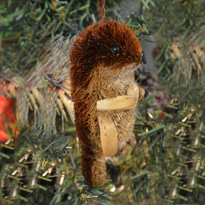 Otter Bristle Brush Ornament