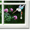 Glass Hummingbird Crystal Suncatcher - Summer