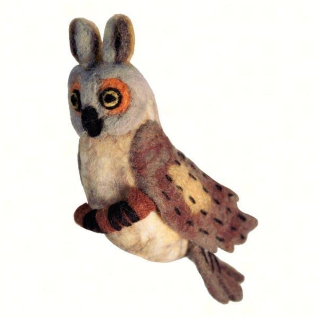 Great Horned Owl Woolie Ornament - Momma's Home Store