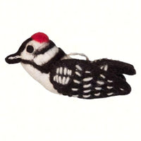 Downey Woodpecker Woolie Ornament - Momma's Home Store