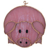 Pink Pig Stained Glass Suncatcher