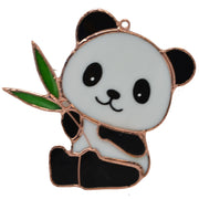 Panda Stained Glass Suncatcher