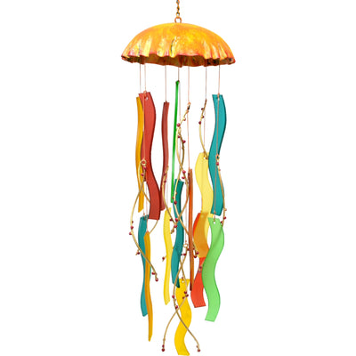 Coral Jellyfish Glass Wind Chime