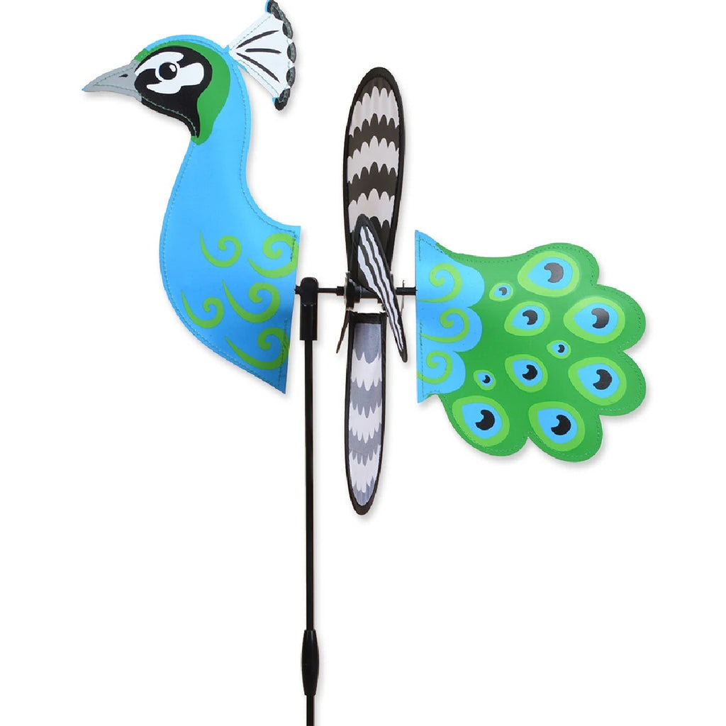 Petite Wind Spinner Peacock 15 inch