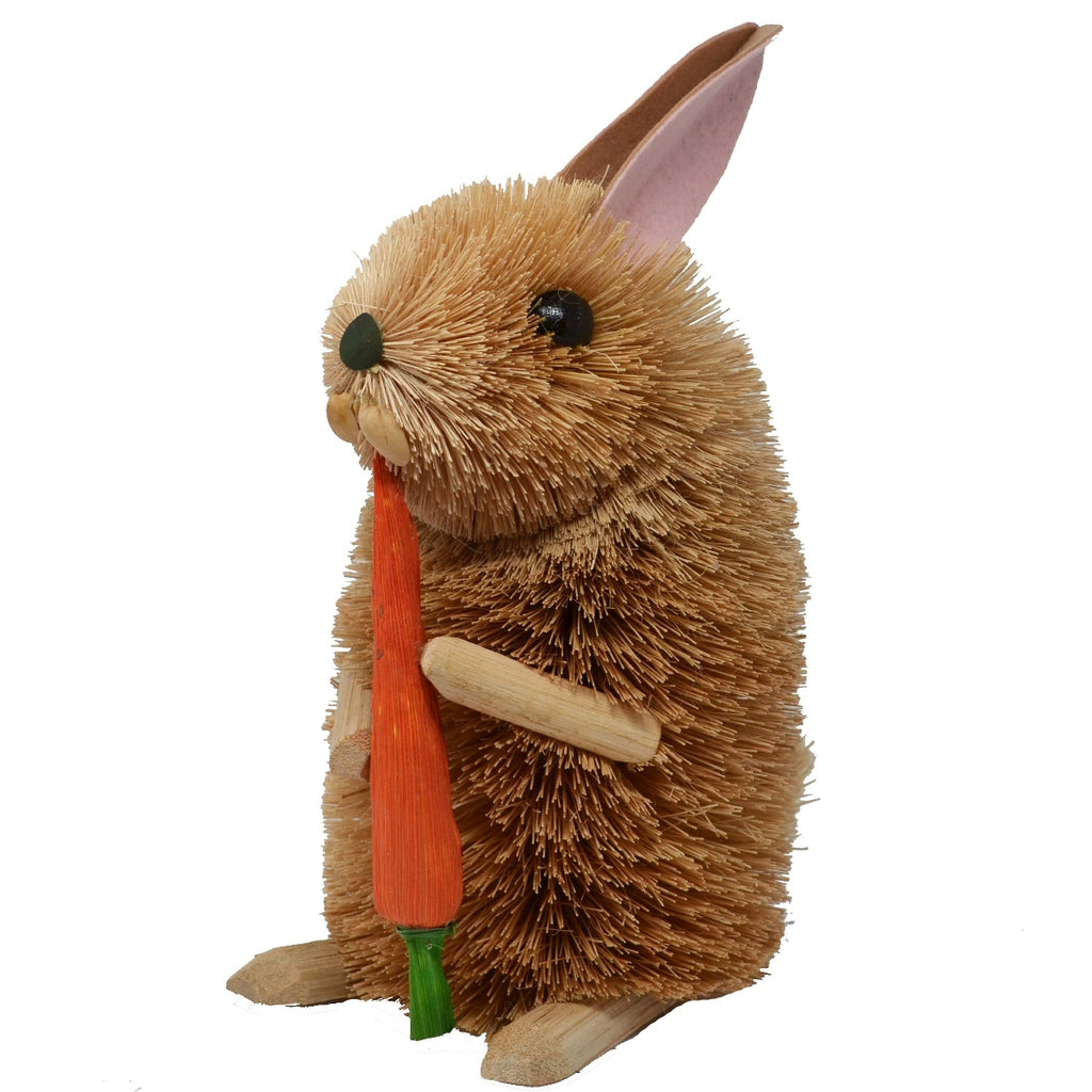Buri Bristle Rabbit w/Carrot 10 inch