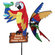 Island Parrot Wind Spinner 33 inch