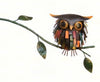 Spiky Owl Kinetic Balancer Garden Stake