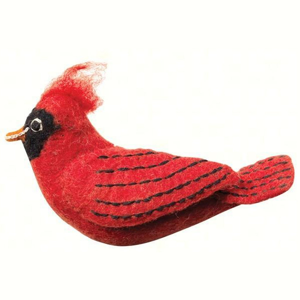 Cardinal Wool Ornament