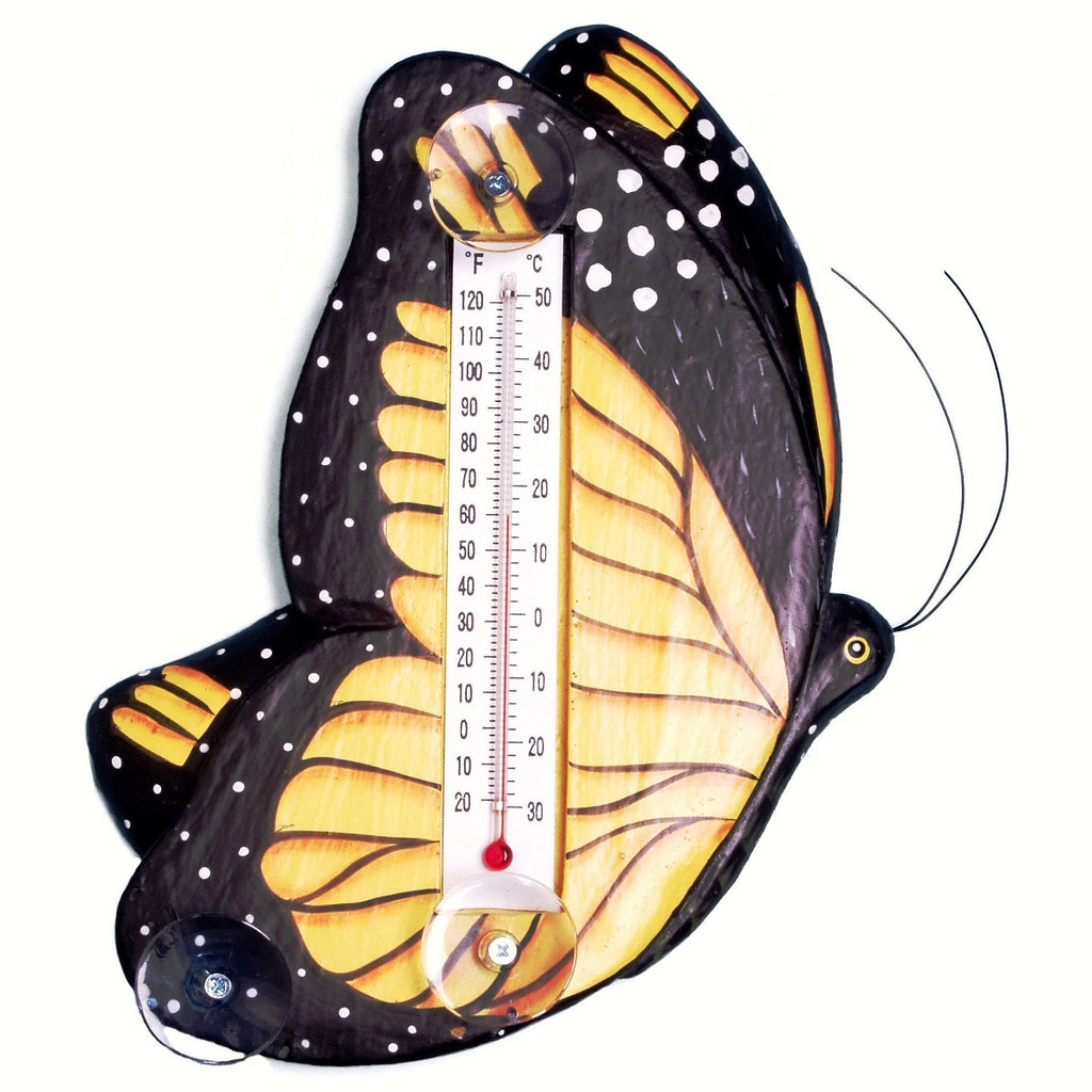 Monarch Butterfly Window Thermometer Small
