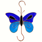 Blue Butterfly Stained Glass Hanging Hook