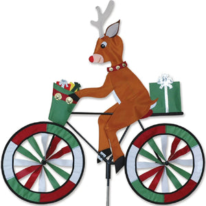 Reindeer Bicycle Wind Spinner 30 inch