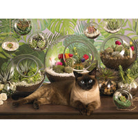 Terrarium Cat 1000 Piece Jigsaw Puzzle