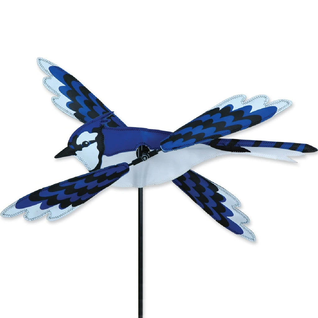 Blue Jay Whirligig Wind Spinner 18 inch