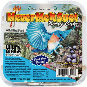 Never Melt Suet Berry 12 oz Cake - 3 pack