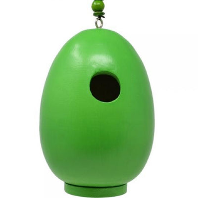 Giant Green Egg Wooden Birdhouse