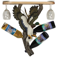 Duck Wineglasses/Bottles Holder Shelf