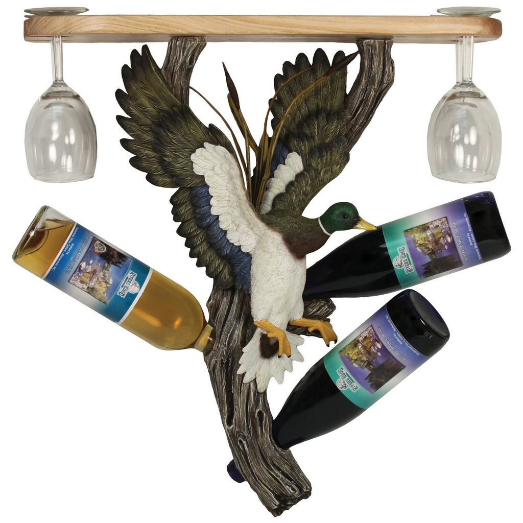 Duck Wineglasses/Bottles Holder Shelf